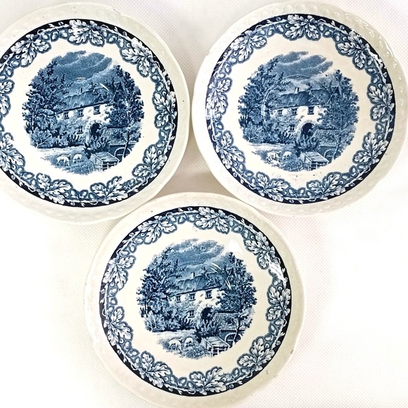 Set of three cups with saucers by Société Céramique. Dutch Farm - Picture 3 of 10